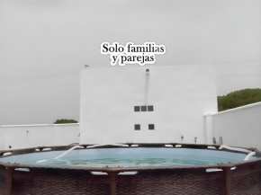 Casa con Piscina Portátil y Fibra Óptica